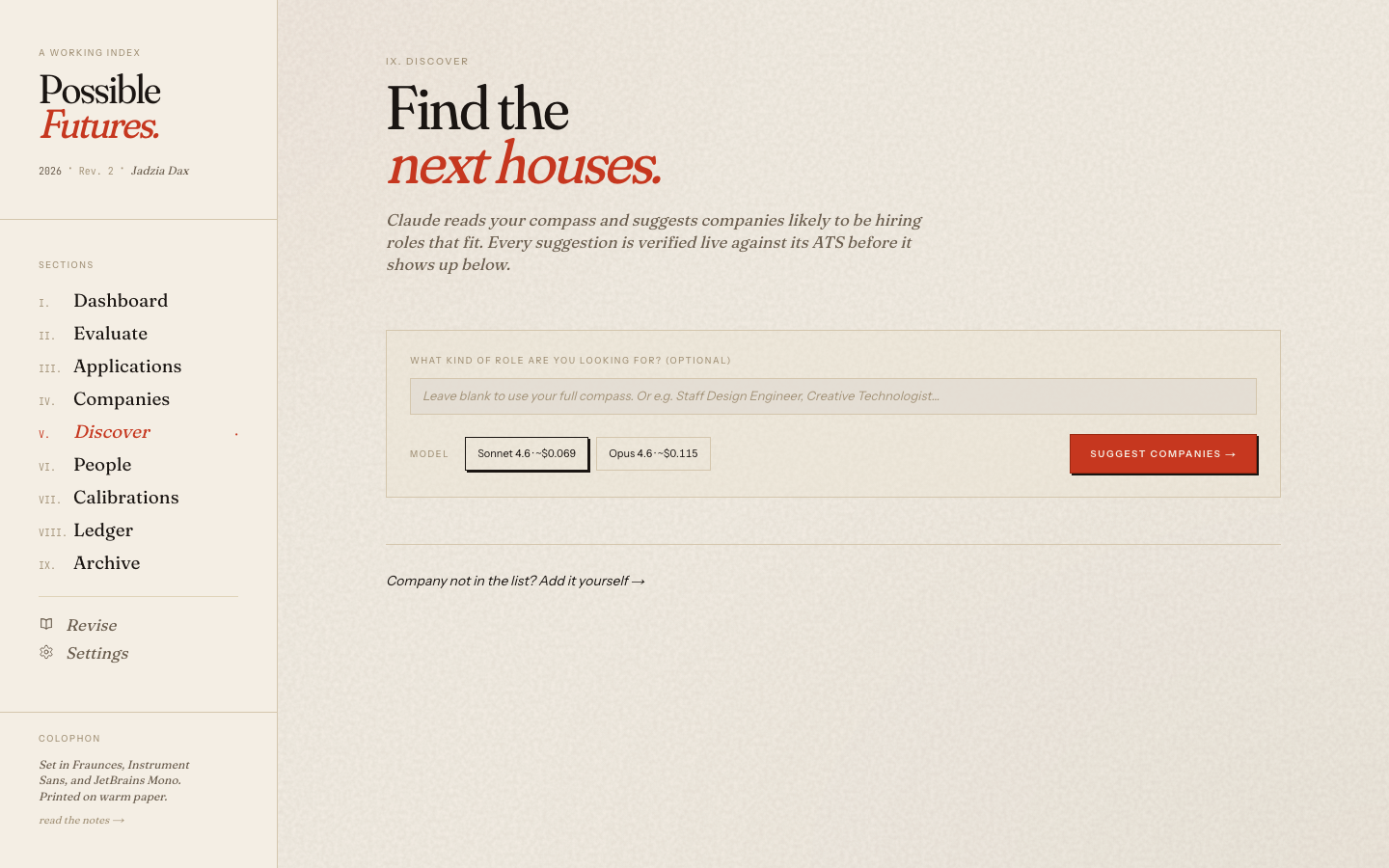 Discover companies